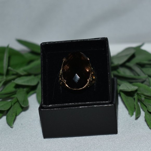 Smoky Quartz Ring with Branch Detail, Size 10 - Picture 3 of 11